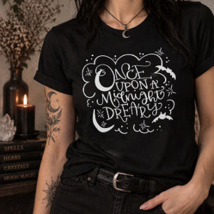 T-shirt 'Eens Op Een Droevige Middernacht'