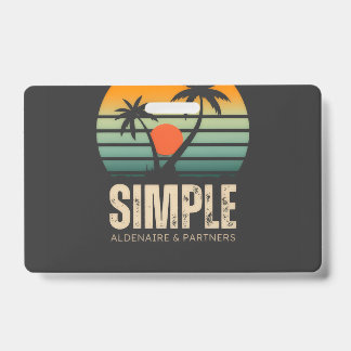 T-shirt Eenvoudige Zonsondergang - Tropisch vibes Badge