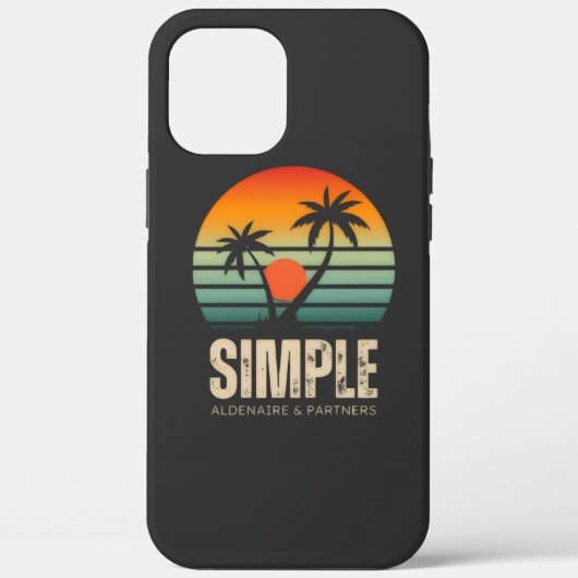 T-shirt Eenvoudige Zonsondergang - Tropisch vibes Case-Mate iPhone Case (Achterkant)
