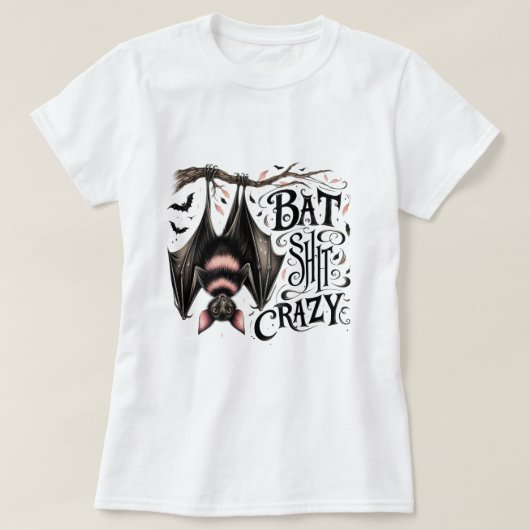 T-shirt Eerie Arboreal Bat Decor Adorable (Design devant)