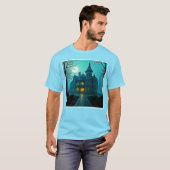 T-shirt Eerie Victorian Mansion Lune (Devant entier)