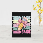 T-shirt eerste schooldag derde klas Coquette 3e Kaart (Gele Bloem)