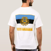 T-shirt Eesti (Estonie) Drapeau et certificat d'authentici (Dos)