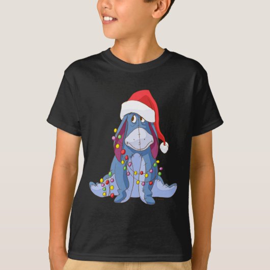 T-shirt Eeyore Santa Claus  (Devant)
