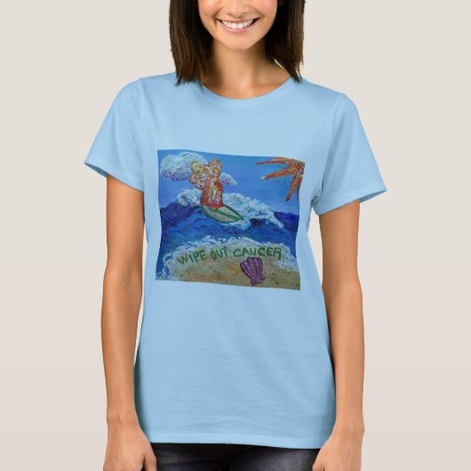 T-shirt Effacer l'angle cancéreux (Devant)
