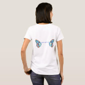 T-shirt effectuez le vol - avec le site Web (Dos entier)