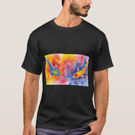 T-shirt Effervescence arc-en-ciel (Devant)