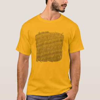 T-shirt Effet de conception de frontière de frange