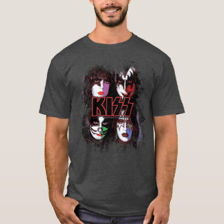 T-shirt Effet de pinceau sur les visages de tous les membr
