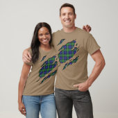T-shirt Effets de plaid de tartan de MacEwen de clan (Unisexe)