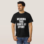 T-shirt Effort Mens (Devant entier)