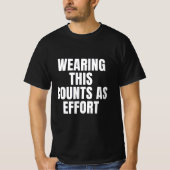 T-shirt Effort Mens (Devant)