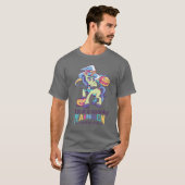 T-shirt Éffrayant arc-en-ciel épell Halloween Unicorn sorc (Devant entier)