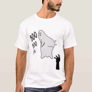 T-shirt Éffrayant Boo Ghost Halloween Funny Novelty Shirt
