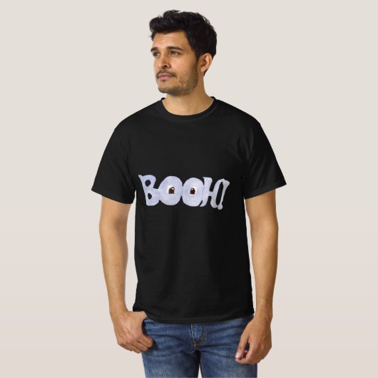 T-shirt éffrayant Boo Halloween (Devant entier)
