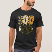 T-shirt Éffrayant Boo Y'all Ghost Halloween Hommes Femmes  (Devant)