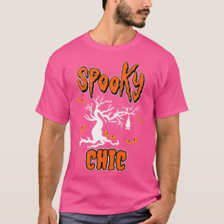 T-shirt Éffrayant Chic Bat Eyes Nuit d'Halloween