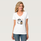 T-shirt Éffrayant-Chic Halloween Ghost (Devant entier)