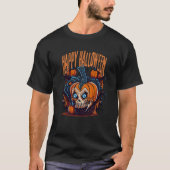 T-shirt Effrayant Citrouille moderne (Devant)