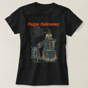 T-shirt Effrayant de Brew de Halloween de sorcières conç
