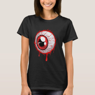 T-shirt Éffrayant Effrayant Déplaisant Eyeball drôle Hallo