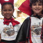 T-shirt éffrayant en cuir avec Mains de squelette