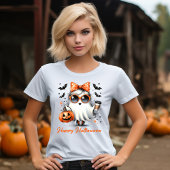 T-shirt Éffrayant et adorable : Mignonne Ghost Halloween