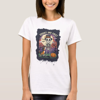 T-shirt éffrayant et doux | Jolie Halloween Tee