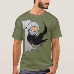 T-shirt Éffrayant fantôme d'Halloween