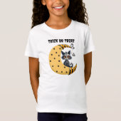 T-Shirt Éffrayant Ghost Kitten Trick ou traitement (Devant)