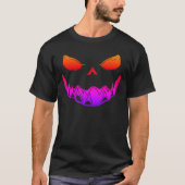 T-shirt éffrayant Halloween Citrouille - Voiture D (Devant)