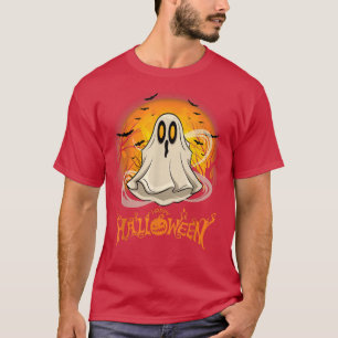 T-shirt Éffrayant Halloween Cute Ghost Funny Halloween Cos