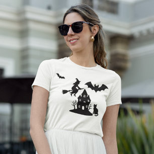 T-shirt Éffrayant Hauné Maison & Sorcière Silhouette