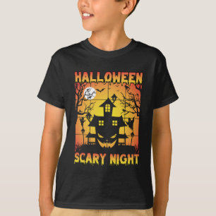 T-shirt Éffrayant Haunted Citrouille Halloween graphique