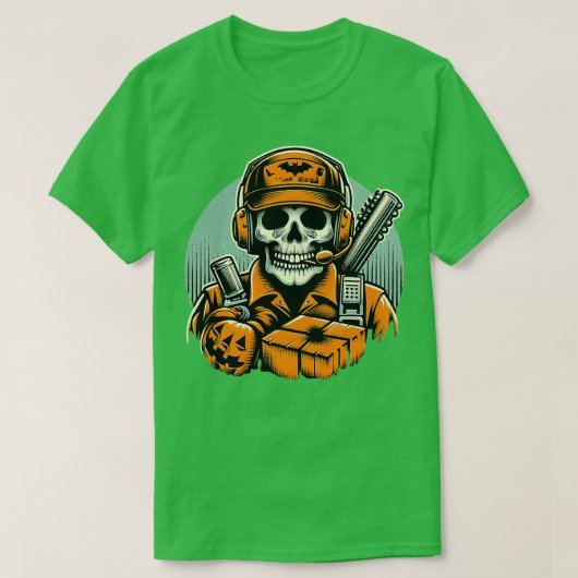 T-shirt Éffrayant Logistics Manager Funny Halloween Witch (Design devant)