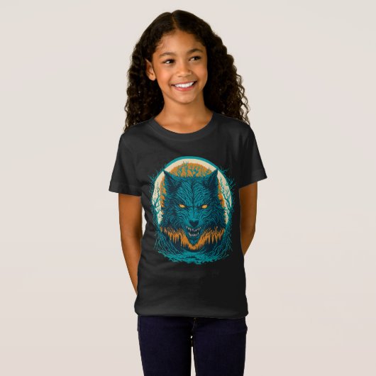 T-Shirt Effrayant loup-garou (Devant entier)