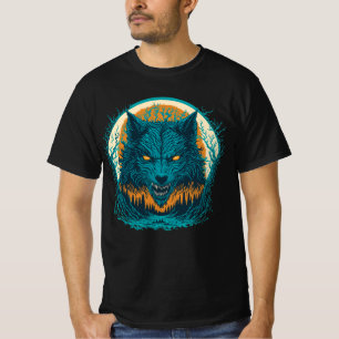 T-shirt Effrayant loup-garou