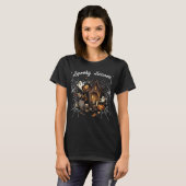 T-shirt Éffrayant Maison hantée - 👻 noir 🎃 (Devant entier)