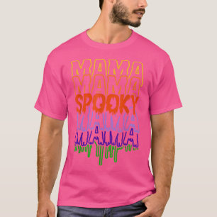 T-shirt Éffrayant maman éffrayant maman heureux halloween