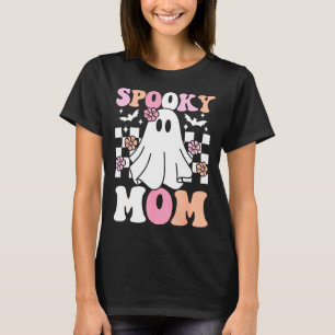 T-shirt Éffrayant Maman Halloween Ghost Costume Retro Supe