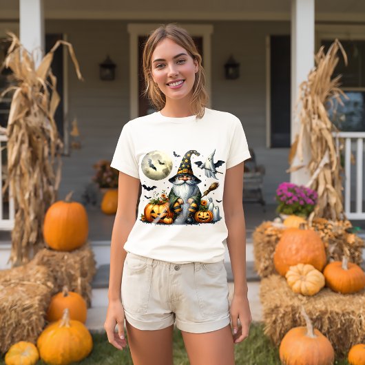 T-shirt Éffrayant mignon Halloween Gnome 🎃 - Cadeau parfa