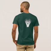 T-shirt effrayant monstre poignées conception (Dos entier)