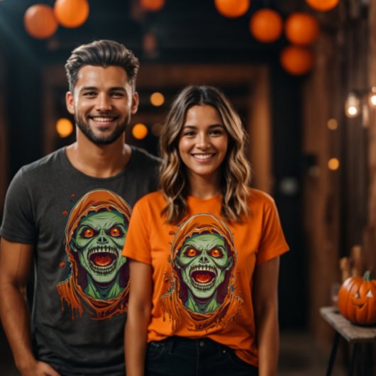 T-shirt Éffrayant monstre zombie Halloween