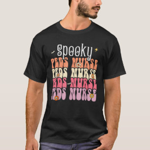 T-shirt Éffrayant Peds Infirmière Costume Halloween Retro