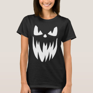 T-shirt Éffrayant plaisir Déplaisant Citrouille Jack-o'-la