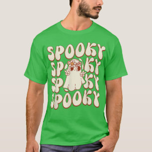 T-shirt Éffrayant Retro Super Ghost Boo Halloween Costume