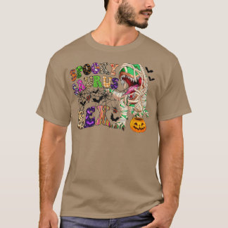T-shirt Éffrayant Saurus Re Dinosaur Citrouille Funny Hall