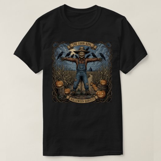 T-shirt Éffrayant Scarecrow (Design devant)