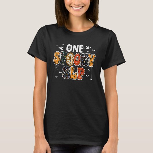 T-shirt Éffrayant SLP Super Halloween Voix Langue Pathol (Devant)