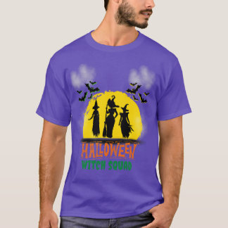 T-shirt Éffrayant sorcier Squad Halloween Correspondant dr